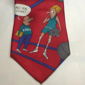 Richard Torrey Bench Warmers Basketball Theme Tie